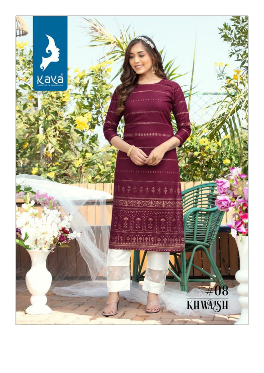 Kaya Khwaish Fancy Wholesale Designer Kurtis Catalog